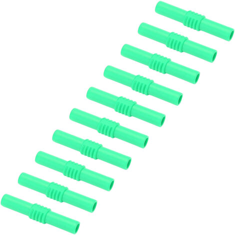 10 Stück 4 mm isolierte Bananenstecker (Buchse auf Buchse), Verlängerungskabel für elektronische Geräte, Grün