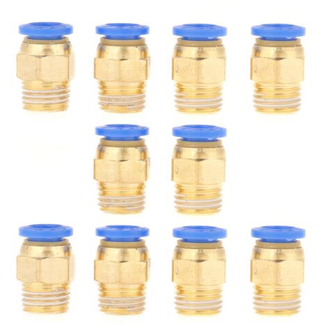 10 Stück 8-mm-Pneumatik-Schnellkupplungen mit 1/4-Zoll-BSP-Gewinde für Luftadapter
