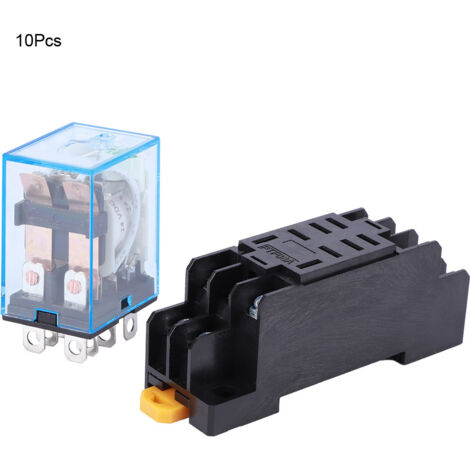 10 Stück 8-polige Relaisfassung LY2NJ DC 24V - Hochwertige elektronische Komponente
