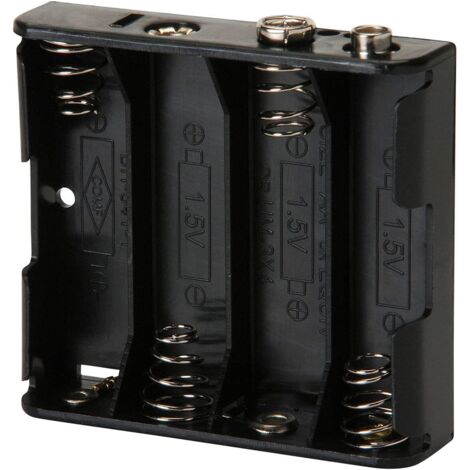 10 Stück Batteriehalter für (4) AA mit Standard-Schnappanschluss: BH341