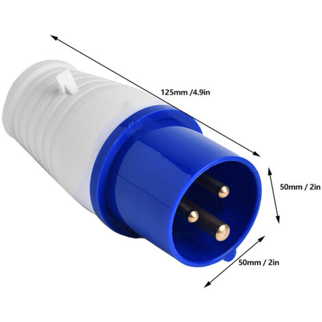 10 Stück BEM-013 Industrie-Steckverbinder, 3-polig, IP44 wasserdicht, 16 A, 220–250 V