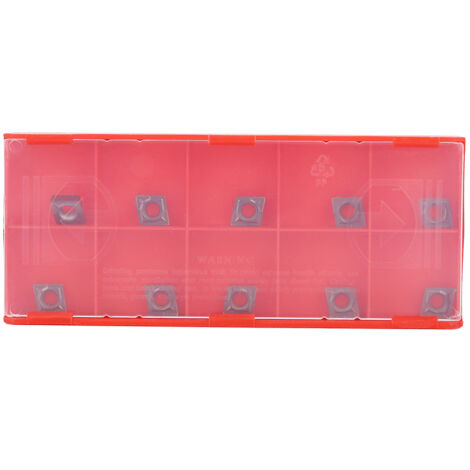 10 Stück CCMT060204 VP15TF Wendeschneidplatten für CNC-Dreh- und Fräsmaschinen, Hartmetall-Schneidwerkzeuge
