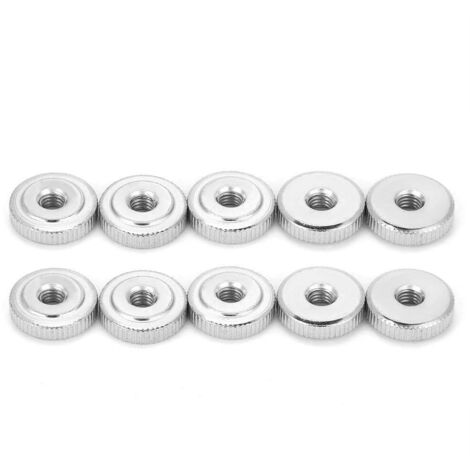 10 Stück DIN467 GB807 M3 M4 M5 M6 M8 M10 Griff mit Muttern, gezahnten Spitzen, Rändelmutternmast (M5 (10 Stück))
