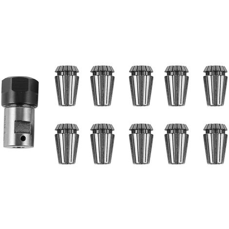10 Stück Er16 Spannzangenfutter + Motorwelle 8 mm Verlängerungsstangenhalterung