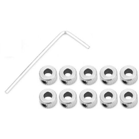10 Stück Ferronickel-Schlauchschellen, 5,1 mm Wellenbefestigungsringe, galvanisiert