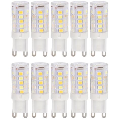 10 Stück G9 3W dimmbare 220V LED-Lampen, Halogenlampen-Ersatz für Kronleuchter, energiesparende Beleuchtung