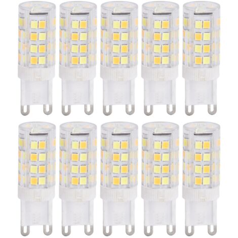 10 Stück G9 5W dimmbare LED-Lampen 220V, Halogenlampen-Ersatz für Kronleuchter, energiesparende Beleuchtung
