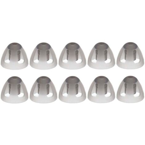 10 Stück Hörgeräte-Kuppeln, weiche Ohrstöpsel, offene Kuppeln, schwarze Ersatz-Ohrstöpsel, Hörgeräte-Kuppeln, offene Kuppeln, Hörgeräte-Ohrstöpsel für Senioren (8 mm)