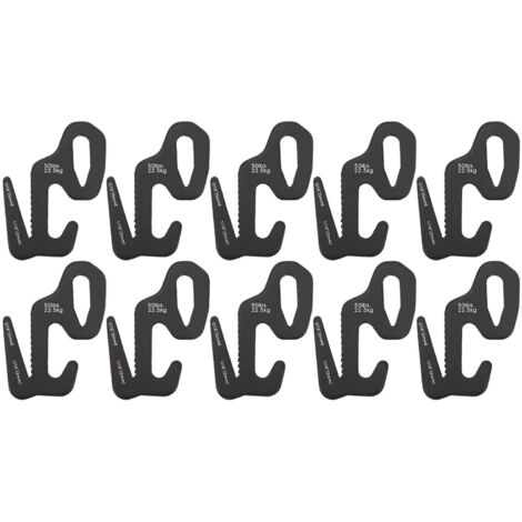 10 Stück Kabelbinder aus Aluminiumlegierung, flexibler Klemmmechanismus für Zelte und Jalousien im Außenbereich