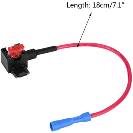 10 Stück Kfz-Sicherungsstecker mit Mini-Mikro-Flachsicherungshalter 10A für Kfz-Hilfsstromkreise