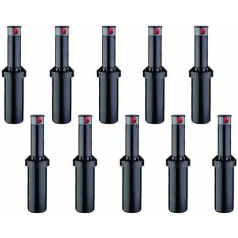 10 Stück KRain SuperPro 3/4'' Bewässerungssprinkler  Reichweite 7,90 bis 14,9 m  Einstellbarer Turbinenregner  Durchflussk