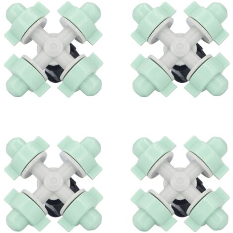 10 Stück Kreuznebeldüsen mit 4/7-mm-Anschluss für die Bewässerung von Mikrogärten und landwirtschaftlichen Betrieben