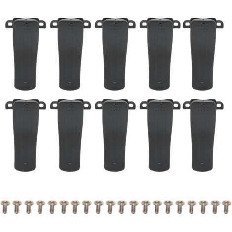 10 Stück Kunststoff-Gürtelclips für Baofeng BF-666S, BF-777S, BF-888S und T-200S Funkgeräte