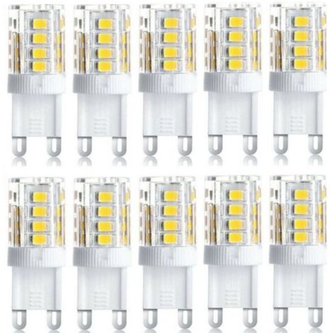 ALOVEZ 10 Stück LED Strahler, LED Dekoleuchte, G9 LED Leuchtmittel, 5W warmweiß kaltweiß, energiesparende LED Leuchtmittel, Halogen Ersatzbirne, AC 230V nicht dimmbar