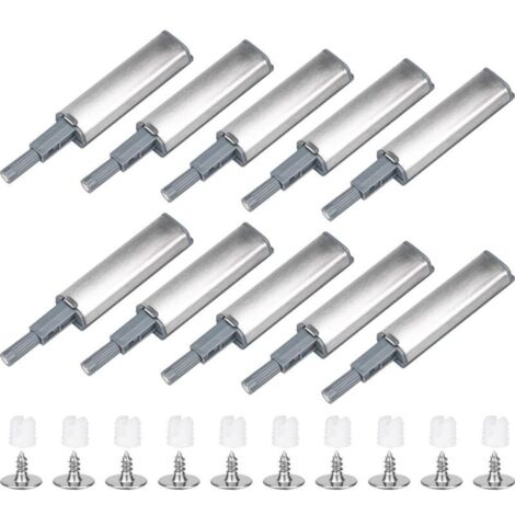 10 Stück Magnet-Türdämpfer mit Druckfunktion für Schranktüren, Schubladen, Möbel und Schränke
