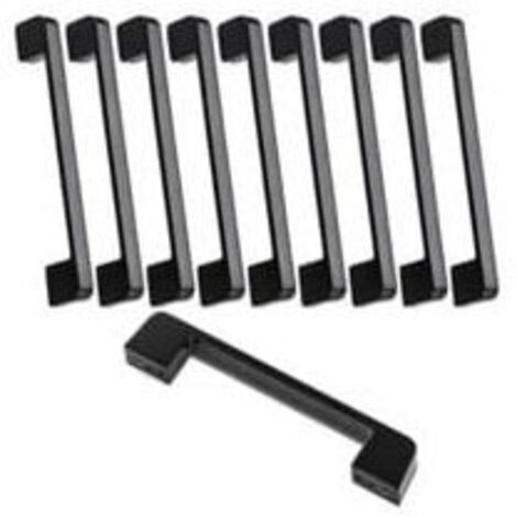 10 Stück Möbelgriff Achsabstand 160mm-schwarz Küchentürgriff Möbelstangengriff schwarzer Küchengriff 160mm  FLITI