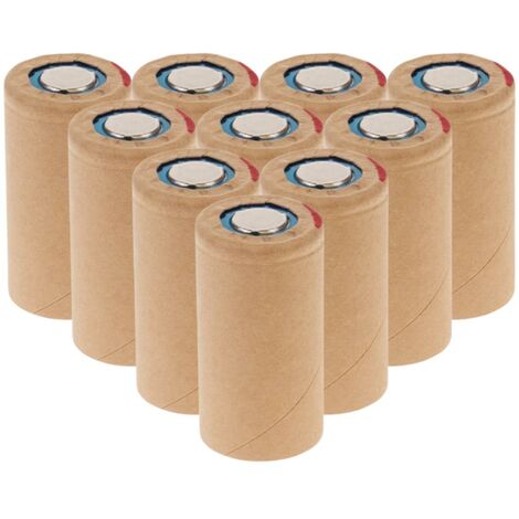 10 Stück Panasonic Akku Sub-C 1,2V 3000mAh PBK300SCEY1 Pappmantel