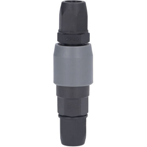 10 Stück pneumatische Verschraubungen Typ C aus Kunststoff und Stahl, selbstsichernde PU-Schlauch-Schnellkupplungen, Kompressorzubehör (SP40 + PP40 12x8mm 1/2in Gewinde)