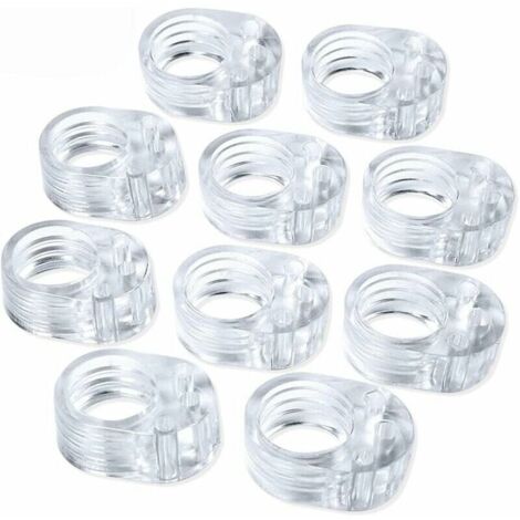 10 Stück PVC-Türgriffpuffer – transparenter Türgriffstopper – Türstopper-Wandschutz