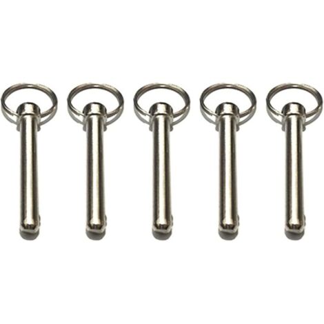 10 Stück Schnellverschlussbolzen 8 mm mit Federkugel, Zubehör für Bootszubehör, Bimini-Top-Bolzen, Durchmesser 8 mm, Gesamtlänge 7