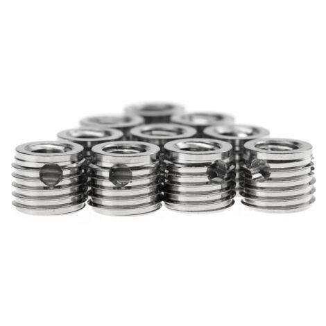 10 Stück selbstschneidende Gewindeeinsätze aus Edelstahl 307 (Innengewinde M6x1,0, Außengewinde M10x1,25)