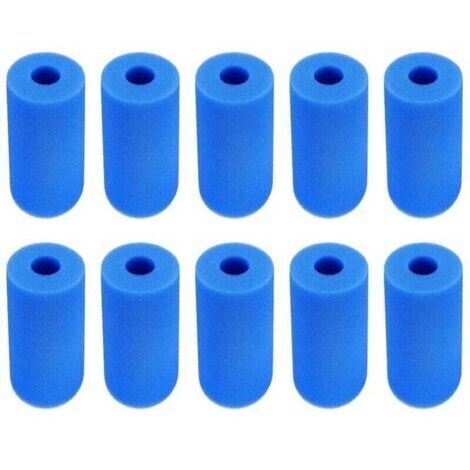 10 Stück Typ A Filterschwamm, Schaumfilter für Spa, Schaumstoff-Poolfilter, Schaumstoff-Filterkartusche, wiederverwendbar und waschbar, für Spa, Pool