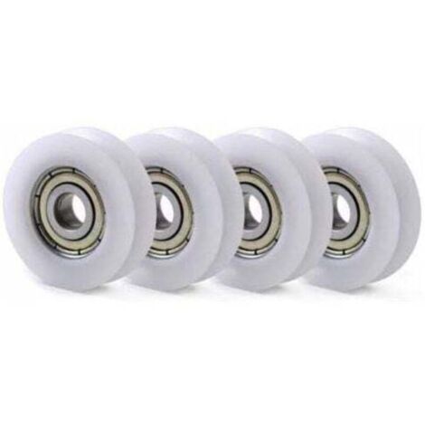 10 Stück U Nylon Kunststoff integrierte 608 Lager Rillenkugeln 6 30 10 mm Führungsrolle