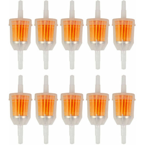 10 Stück Universal-Kraftstofffilter, Schnellkraftstofffilter für 6-8 mm Benzin