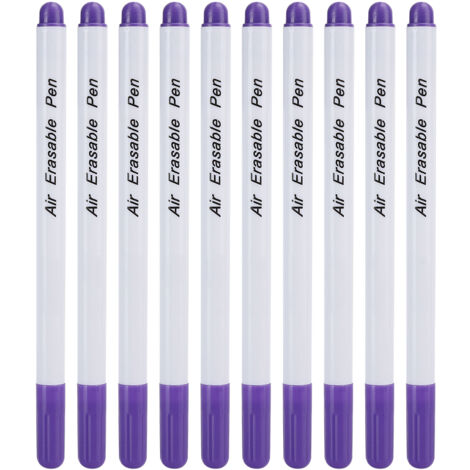 10 Stück waschbare Stoffmarker, Nähwerkzeug, DIY-Zubehör, feine Spitze, Lila