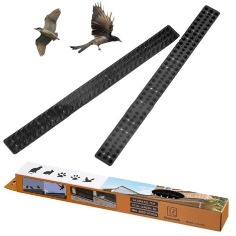 10 Stück weiche Kunststoff-Vogelabwehrspitzen, schwarze Diebstahlsicherungsspitzen für Wände
