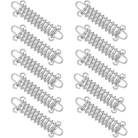 10 Stück Zugfedern aus Edelstahl für Zeltmarkisen-Seilspanner