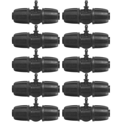 10 stücke 16mm zu 4/7 Garten Schloss Stacheldraht T-anschluss für PE Schlauch Garten Bewässerung
