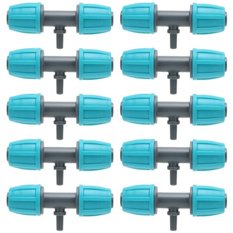 10 stücke 16mm zu 4/7 Stacheldraht T Bewässerung Rohr Reduzierung Stecker Fit für Garten Hof