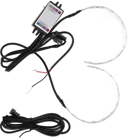 10 stücke Multicolor RGB LED Dämon Auge Bluetooth APP Control Halo Ring Scheinwerfer für Auto