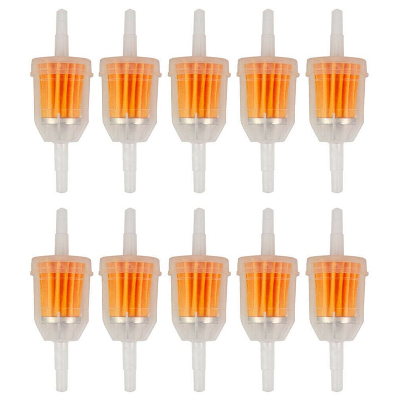 10 stücke Universal Inline Gas/Kraftstoff Filter Rasenmäher Kleine Motor Auto Motorrad Zubehör Für 6/8mm interne Durchmesser Rohr | 04537371437570