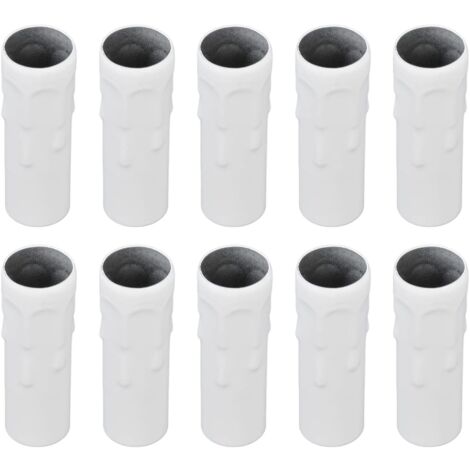 10 Supports de bougie E14, Fer galvanisé, 80mm, Pour lustres cristal, Éclairage décoratif, Usage domestique