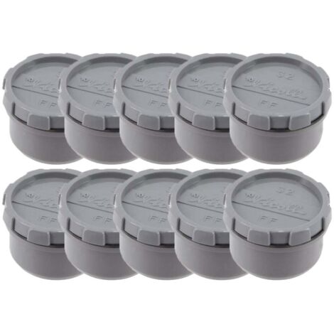 10 tampon de visite PVC mâle femelle Ø32 - Nicoll