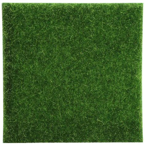 10 Tapis de Gazon Synthétique pour Jardin, Pelouse Artificielle Décoration Extérieure