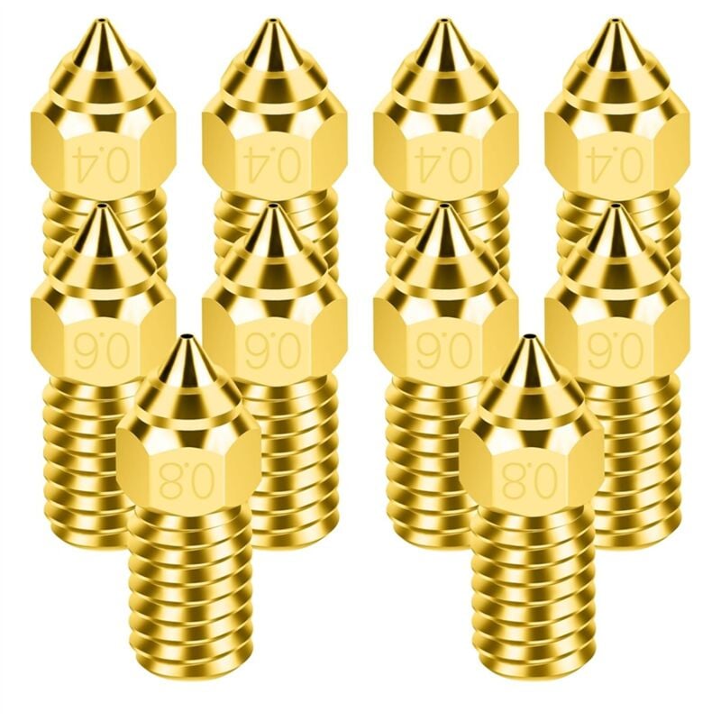 Image of 10-teilige Düse 0,4/0,6/0,8 mm 3D-Druckerzubehör M6 Hotend Extruder für 3 V3 Se/5 S1/7