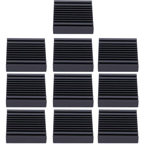 10-teiliger selbstklebender Aluminium-Kühlkörper für Transistoren, 40 x 9 x 40 mm – Effiziente Kühlung