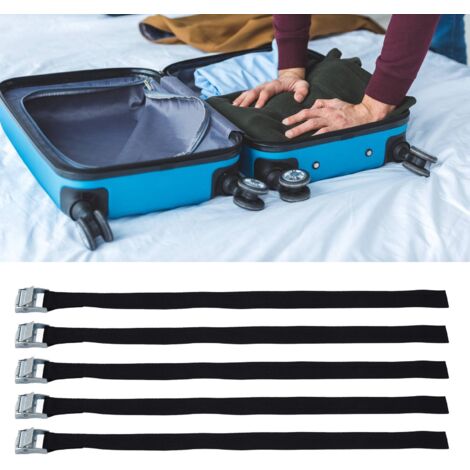 10-teiliger Sicherungsgurt mit Druckknopfverschluss, aus robustem Zink und Nylon, zum Transport von Waren und Gepäck