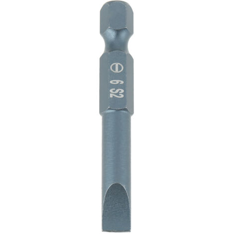 10-teiliges 1/4-Zoll-Schlitzschraubendreher-Bit-Set, 50-mm-Sechskantschaft, S2-Legierungsstahl, Set H6,3 x 50 x SL6 mm