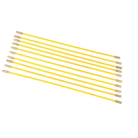 10-teiliges 4-mm-Glasfaser-Elektrokabel-Einziehset mit Zug- und Druckdraht
