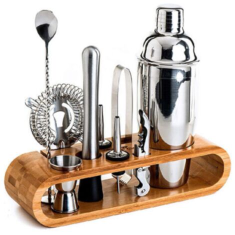 10-teiliges Cocktailbar-Set, Barwerkzeug-Set, 750 ml Edelstahl-Kaffeebecher
