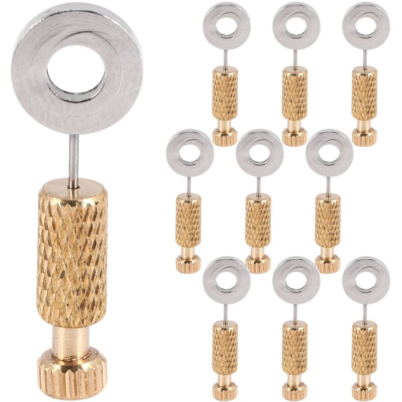 Image of 10-teiliges DIY-Werkzeug für handgefertigte Lederhandwerksnadeln mit festem, spärlichem Stich