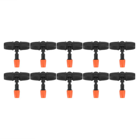 10-teiliges Gartenschlauchset mit verstellbarer Sprühdüse für 8/12-mm-Bewässerungssysteme