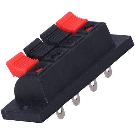 10-teiliges Lautsprecherklemmenset, 4-poliger Schnellverbinder, Audio-Verteilerblock, 0-250V-Verdrahtungsprüfung