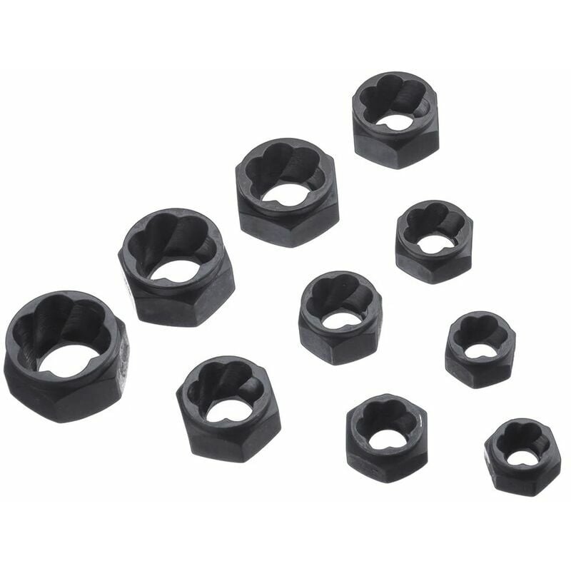 10-teiliges metrisches beschädigtes Muttern-Schrauben-Auszieher-Reparatur-Set | 07634066319016 10-teiliges metrisches beschädigtes Muttern-Schrauben-Auszieher-Reparatur-Set | 07634066319016