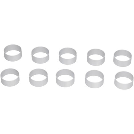 10-teiliges Mondkuchen-Formen-Set aus Edelstahl, runde Form für selbstgemachte Kekse, Ausstechform-Set für Gebäck