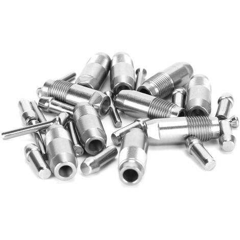10-teiliges Nippeltränke-Set aus Edelstahl für Geflügel, automatisches Hühnerfütterungssystem